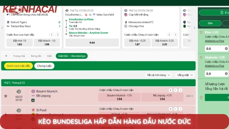 Kèo Nhà Cái Bundesliga 1 Kèo Bundesliga hấp dẫn hàng đầu nước Đức